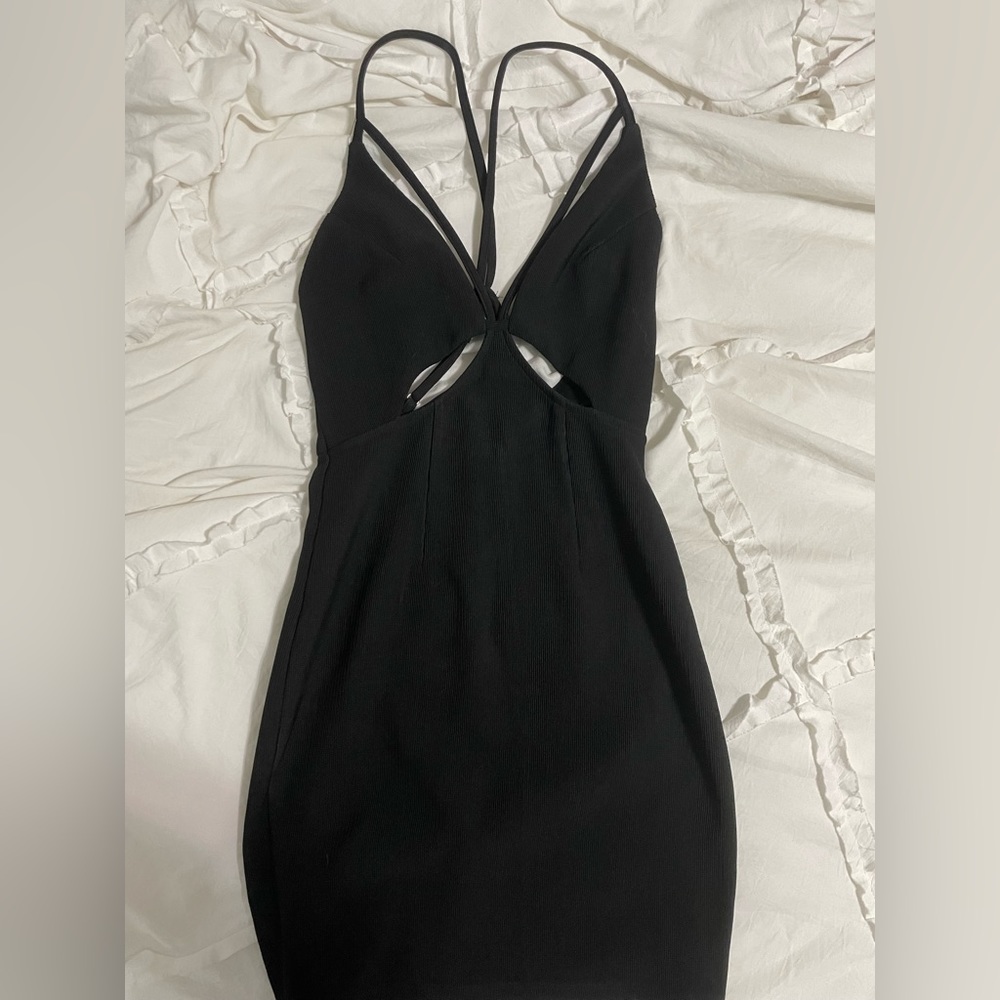 Black Strappy mini dress